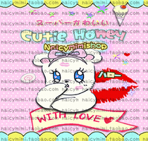 Naicymi New version V6 Sina microblogging skin A416 one★Cutie Honey Bear dynamic set