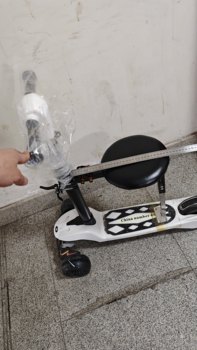 Three-wheel skateboard adult folding round stool stainless steel thick support wheel does not light high 50/58 debugging and easy to issue