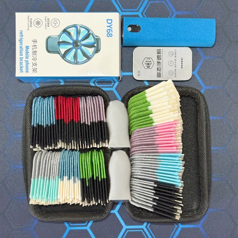 New Finger Sleeve Gift Pack, Radiator Screen Cleaner, Gaming Powder, Non-Stop Silky Smoothness, Anti-Sweat, Same Model as Used by E-Sports Streamers New Finger Sleeve Gift Pack, Radiator Screen Cleaner, Gaming Powder, Non-Stop Silky Smoothness, Anti-Sweat, Same Model as Used by E-Sports Streamers