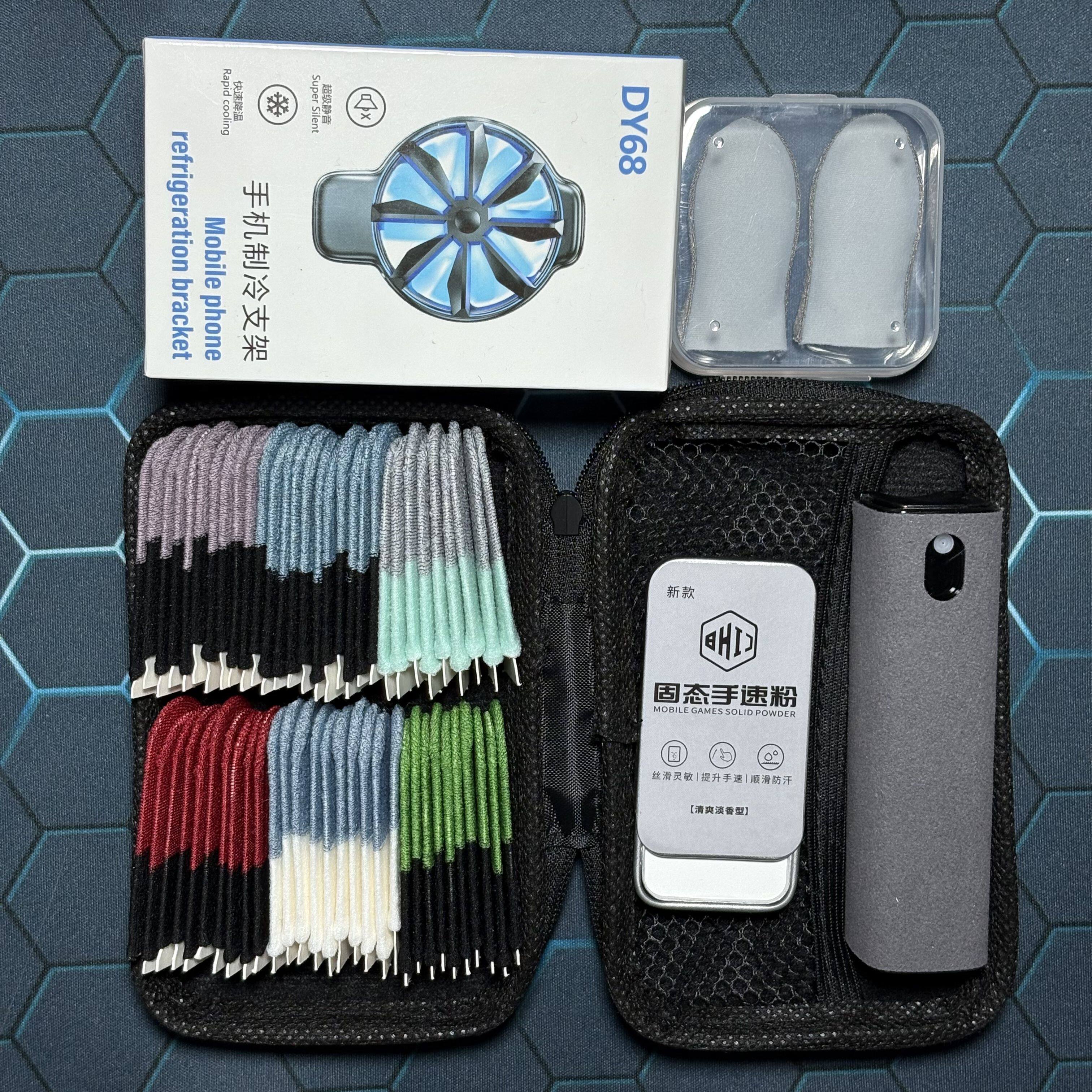 様々なスタイルのeスポーツ用フィンガースリーブ82個入りギフトパック。耐久性、滑り止め、非粘着性に優れ、超伝導特性を備えています。