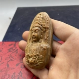 Украшение в руку из зеленого сандала из сандалового дерева, резная подвеска из грецкого ореха, чай Тегуаньинь из натурального дерева, защитный амулет