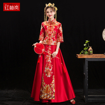 Summer Xiuhe dress 2021 new Chinese wedding dress toast dress female wedding dress cabinet dress bride thin section Xiuhe
