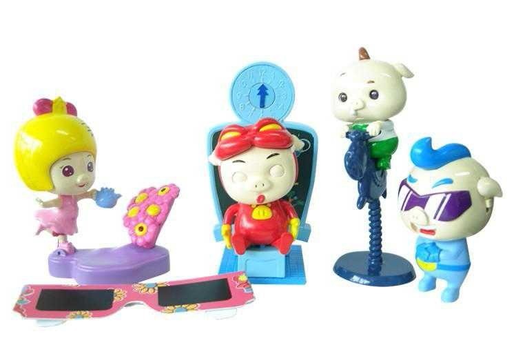 2015 genuine KFC pig man transformed into a team doll KFC toy doll model full set of 4 models