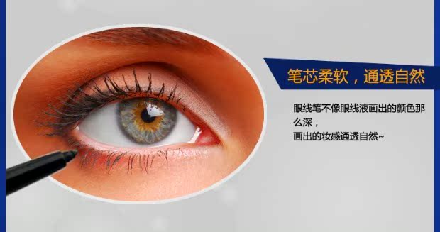 L.A.COLORS kẻ mắt đen mịn màu xanh nâu không thấm nước không dễ bị nhòe trên 50 - Bút kẻ mắt chì kẻ mắt vacosi