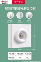 Обычный патрон для лампы, винт Е27.