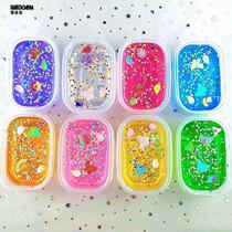 Crystal clay children Slime non-toxic foaming rubber eraser clay Safe Color Clay Transparent Baby Girl Toy
