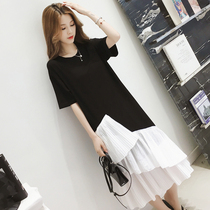 Pregnant Woman Summer Dress Dress Dress Fashion style 2022 new big code Long style Loose Pregnant Woman Skirt Summer Tide Moms Long Dress