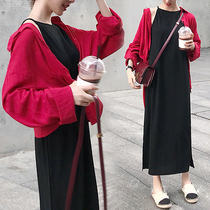 Pregnant women summer suit fashion 2021 early autumn new fashion mom two-piece set autumn out Korean version of the fall to wear autumn