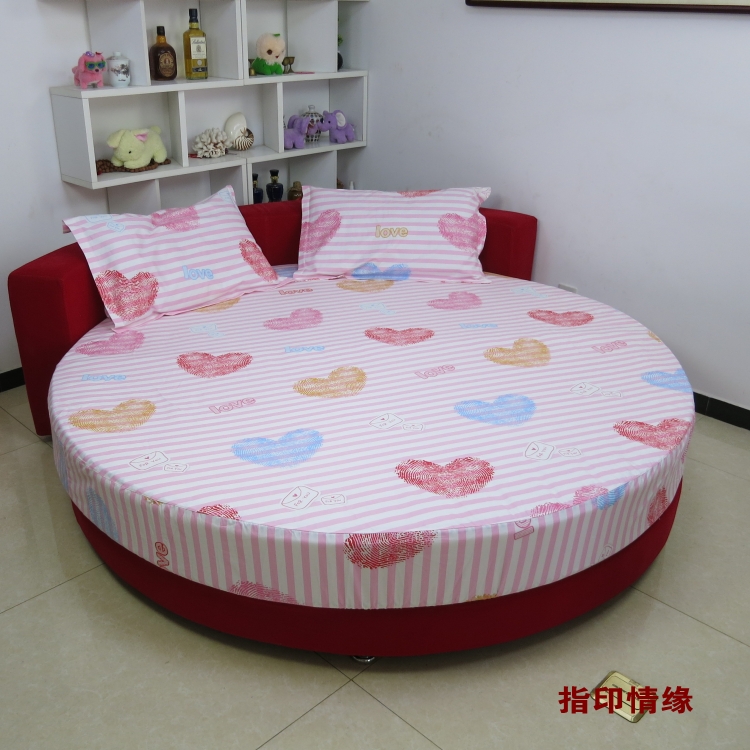 Tùy chỉnh bông tròn giường đơn miếng bông tròn giường bốn bộ chăn ga gối tròn nệm chống trượt bảo vệ - Trang bị Covers Mua ga phủ giường