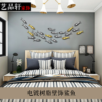 Living room wall decorations TV background wall three-dimensional wall decoration shark creative restaurant hotel decoration wall