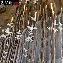 Art Xuan creative home hotel air hanging ornament lighting pendant DIY jewelry crafts acrylic bird