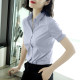 New women's shirt long-sleeved solid color professional solid color work clothes slim commuter shirt tops temperament formal wear