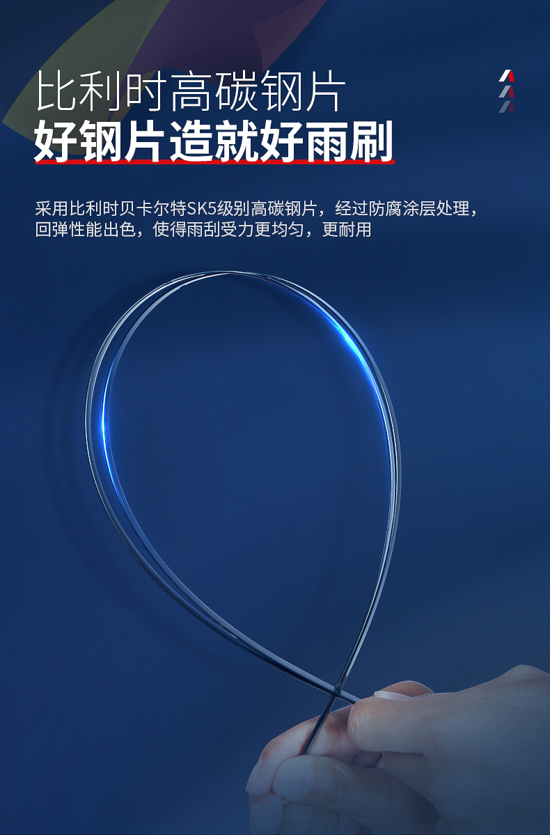 买一送一 逸卡 蓝鲸清致 通用无骨雨刷器 2对 图3