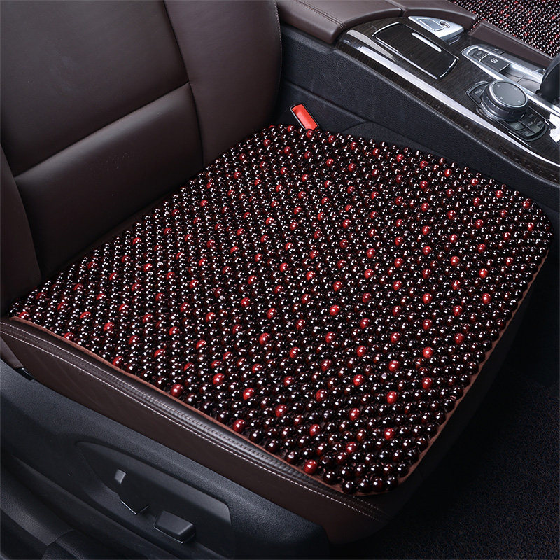 Wood Bead Car Cushion Monolithic Bodice Summer Chair Mat Cool Mat Summer Beads Three Sets Four Seasons Universal Seat Cushion