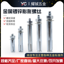 Market standard expansion screw galvanized expansion screw metal expansion M6M8M10M12M14M16M outer hexagon
