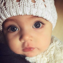 Foreign baby big eyes adorable baby photo baby photo painting Male baby pregnancy prenatal education Bedroom childrens room decoration painting