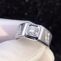 Shihua Jewelry White 18K Gold Engagement Diamond Ring Mens Group Wedding Diamond Ring Real Diamond Mens Ring