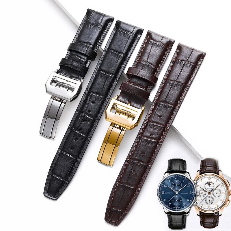 Suitable for IWC IWC watch with men's counter original pilot genuine leather Portugal Portofino little prince Portugal 7