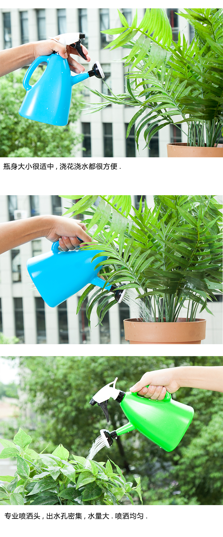 Làm vườn hoa công cụ cung cấp cầm tay spray chai áp suất nhỏ phun tưới nước ấm đun nước nhà tưới nước tưới nước bộ dụng cụ làm vườn mini