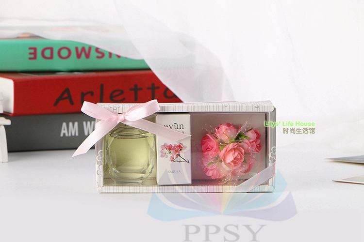 Eyun hương thơm kim cương chai thủy tinh mà không có lửa nho hoa tỏa ra trong nhà hương thơm nước hoa hộp quà tặng bộ - Sản phẩm hương liệu