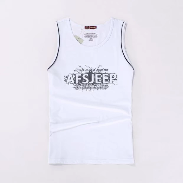Đầm cotton thoải mái cho nam vest mùa hè vừa vặn thấm mồ hôi từ áo thun thanh niên trẻ trung không tay