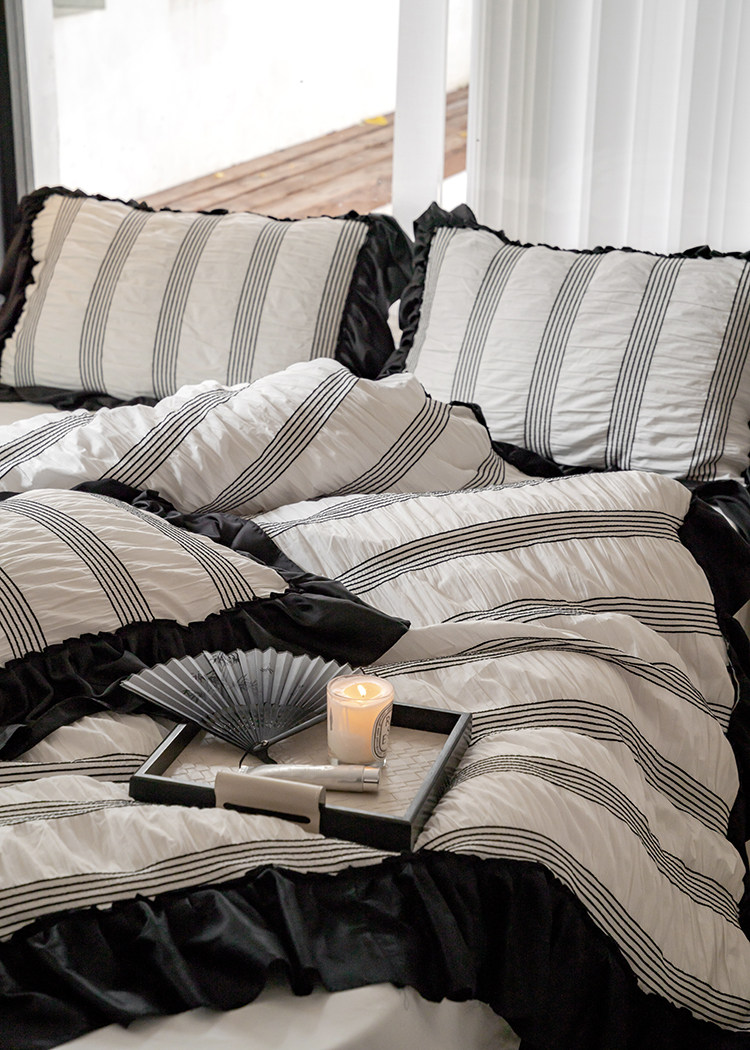 Cotton Bedding Set Four Piece Set Breathable Pure Cotton Bed Linen_voghion.com