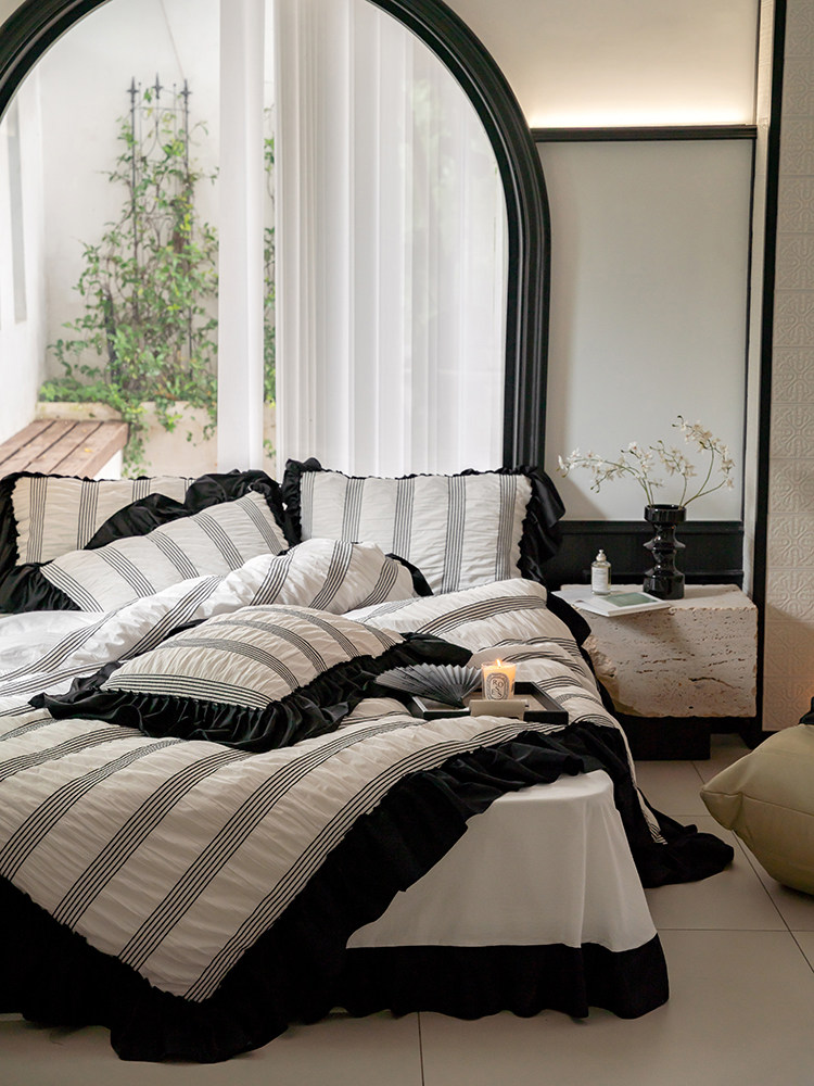 Cotton Bedding Set Four Piece Set Breathable Pure Cotton Bed Linen_voghion.com