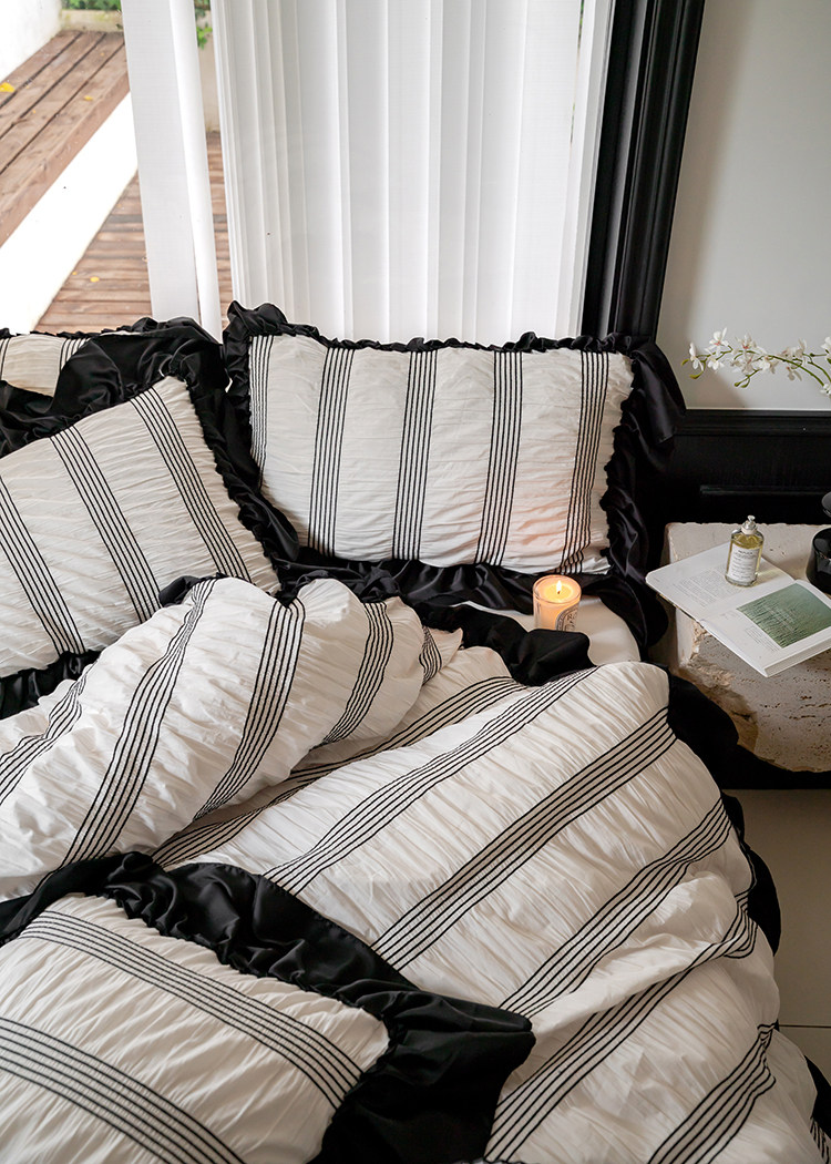 Cotton Bedding Set Four Piece Set Breathable Pure Cotton Bed Linen_voghion.com