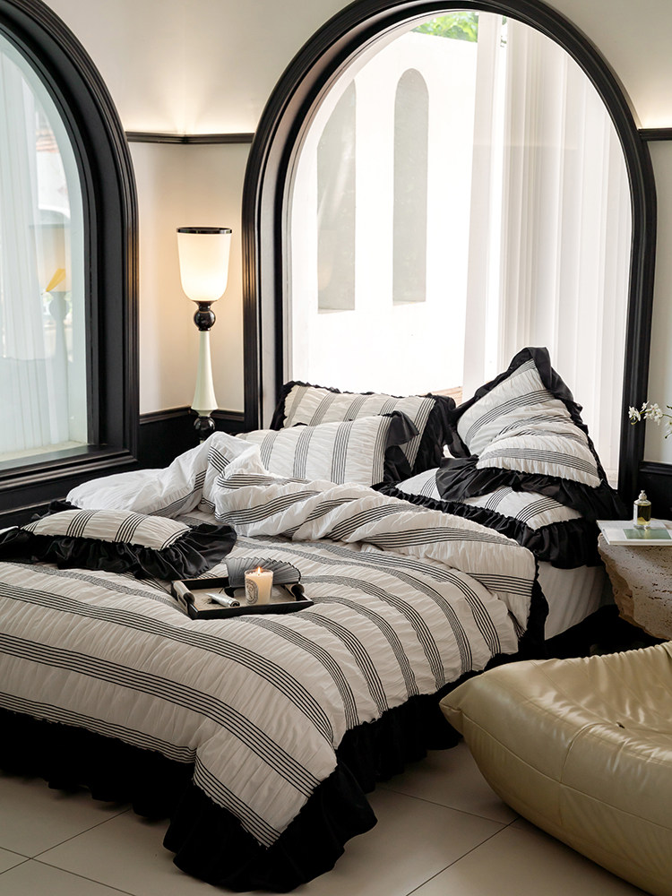Cotton Bedding Set Four Piece Set Breathable Pure Cotton Bed Linen_voghion.com