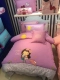 Cotton trẻ em bốn mảnh bộ thêu tấm chăn che bé gái dễ thương hoạt hình thêu giường bông - Bộ đồ giường bốn mảnh
