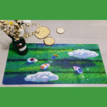 Cat orange original cow series mouse pad young Xi 3mm lock edge large small size