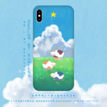 Cat orange wilderness calf mobile phone case full model can be customized tpu soft shell can be lanyard Young