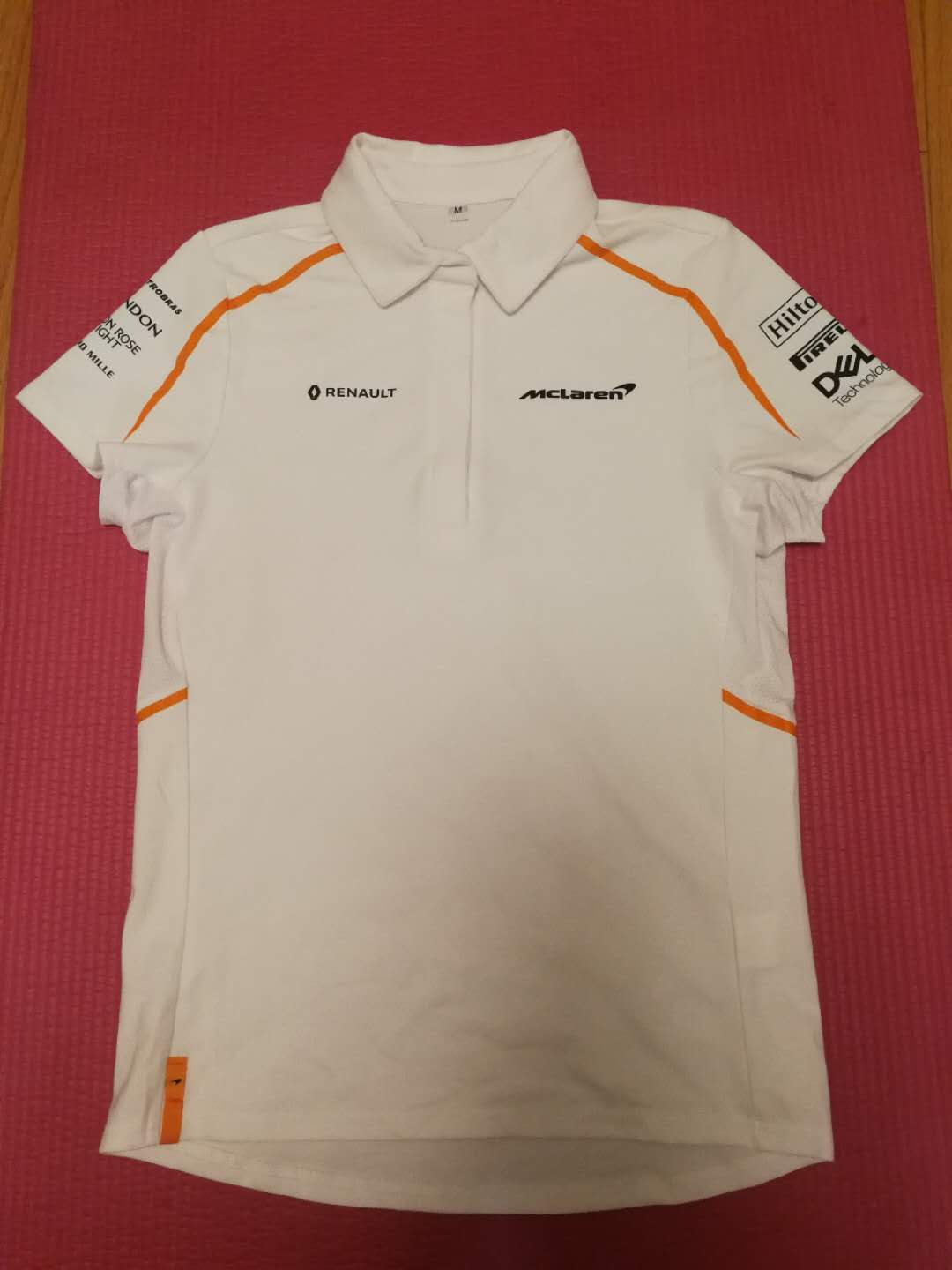 F1 Renault team T-shirt McLaren wheel short sleeve race car dress Women's McLaren Performance Polo