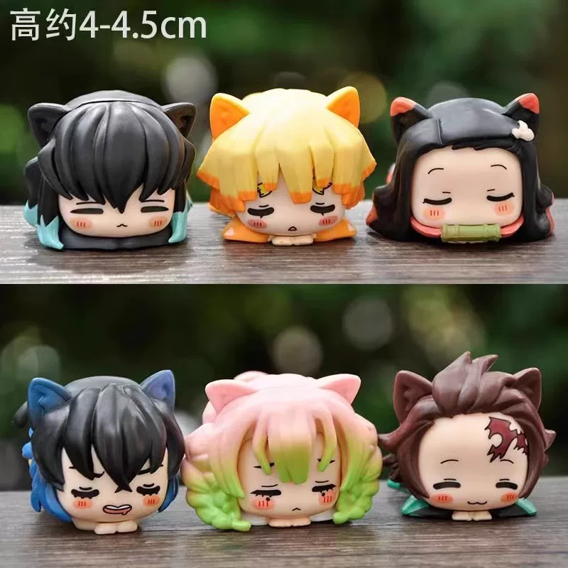 Серия Eat well Demon Slayer: Kimetsu no Yaiba Иносукэ Эндзиро Танджиро Зеницу Канрои еда игрушка украшение фигурка