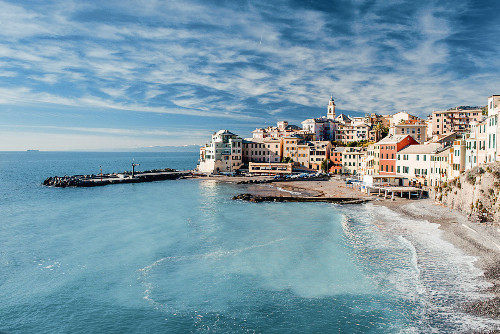 Wooden puzzle 1000 pieces thickened adult children's educational toys decompression send big picture Italian water city