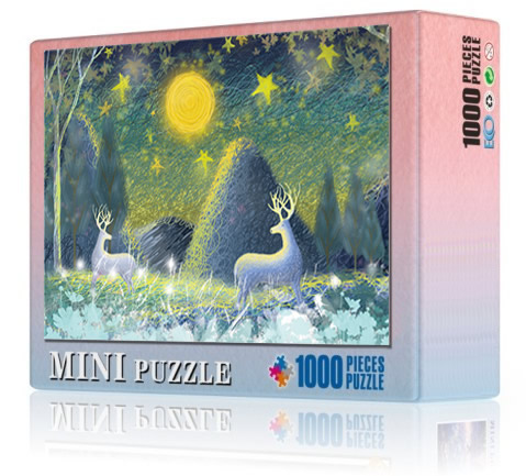 Difficult mini 1000 piece puzzle adult decompression adolescent educational toy anime cartoon gift Zhuolu