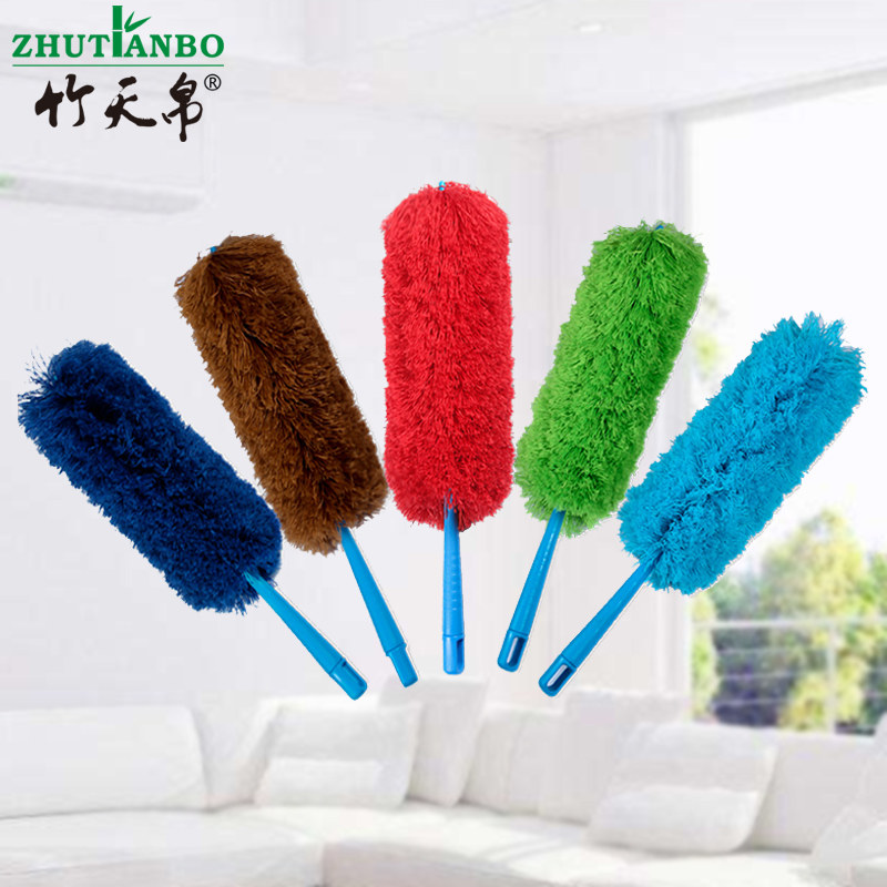 Bamboo tenor Palau bendable electrostatic dust removal Rind Chicken Hair wool Rind Household Cleaning Tools Dust-Rind Washable water washable