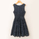 Casual and fashionable round neck sleeveless pullover dress