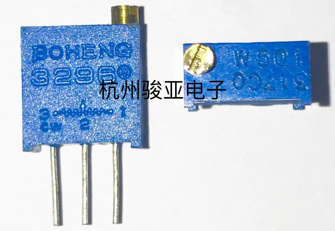 3296W-501 500 Euro top adjustment multi-turn precision adjustable resistance potentiometer glass glaze potentiometer