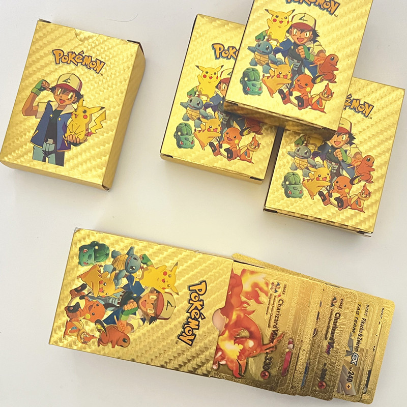 Pokmon gold foil card black card silver card! pokemon flash card ex sword  and shield! the