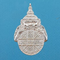 Thai Buddha brand authentic Manweichai Temple Longpomi Buddhist calendar 2537 real silver Lahu waterproof shell Thailand delivery