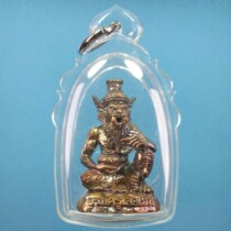 Thai Buddha brand genuine Azan rock Buddhist calendar 2561 black painted bronze Rush with waterproof shell Thai straight hair