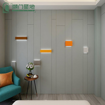 Tide door Holy Land custom leather wainscoting decorative board background wall Light luxury simple modern wall skirt custom living room