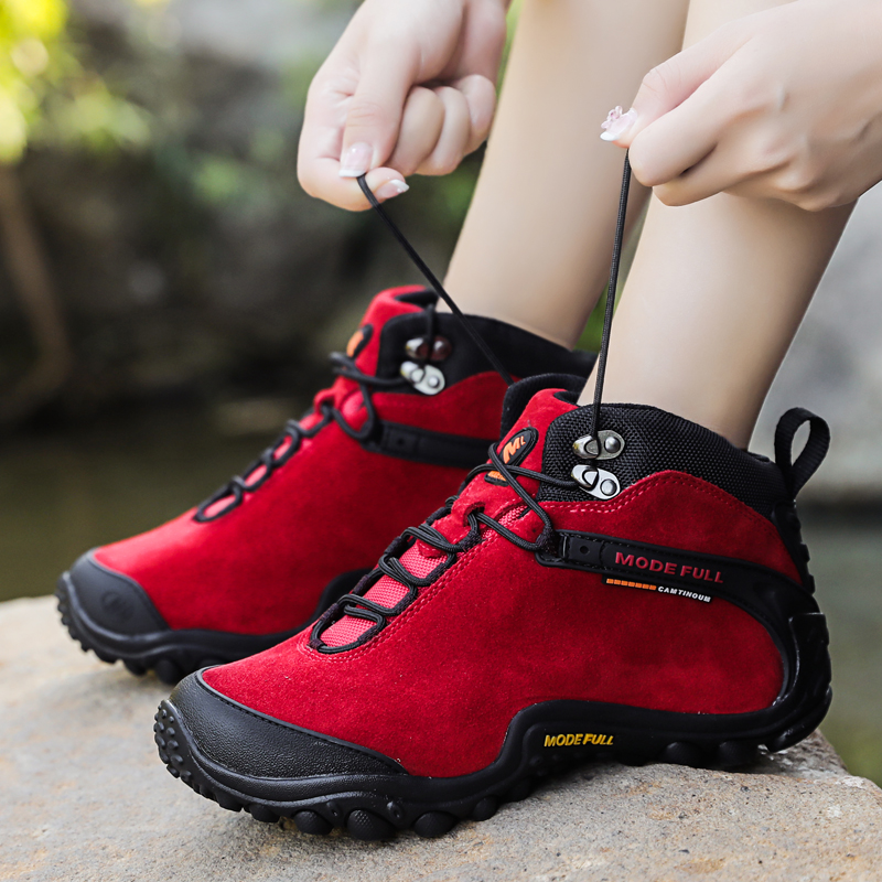 McLego tube hiking men's hiking shoes waterproof non-slip warm cross-country climbing shoes couple outdoor shoes autumn and winter