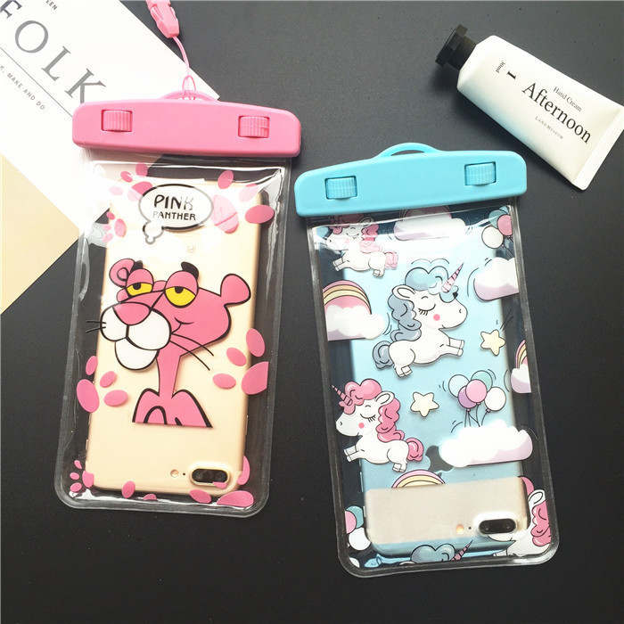 2021 New Cartoon Mobile Phone Waterproof Bag bag Apple Huawei Swimming Drift Beach Universal Touch Screen Chaubau