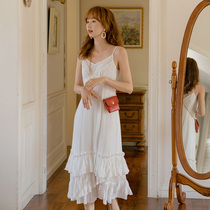 21 Xia Xin ins style French retro gentle niche super fairy temperament travel photo holiday light wedding sling dress