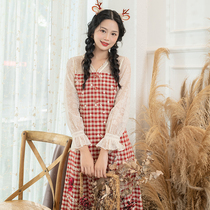 21 New French retro ins Mori line internal gentle style first love small temperament thin Platycodon dress