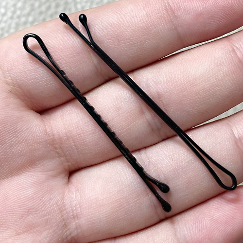 Моделирование с волосами, зажим для волос, ночная, плоская линия, высокая упругая маленькая черная карта, круглый шаблон с круглой головкой, стальная проволока