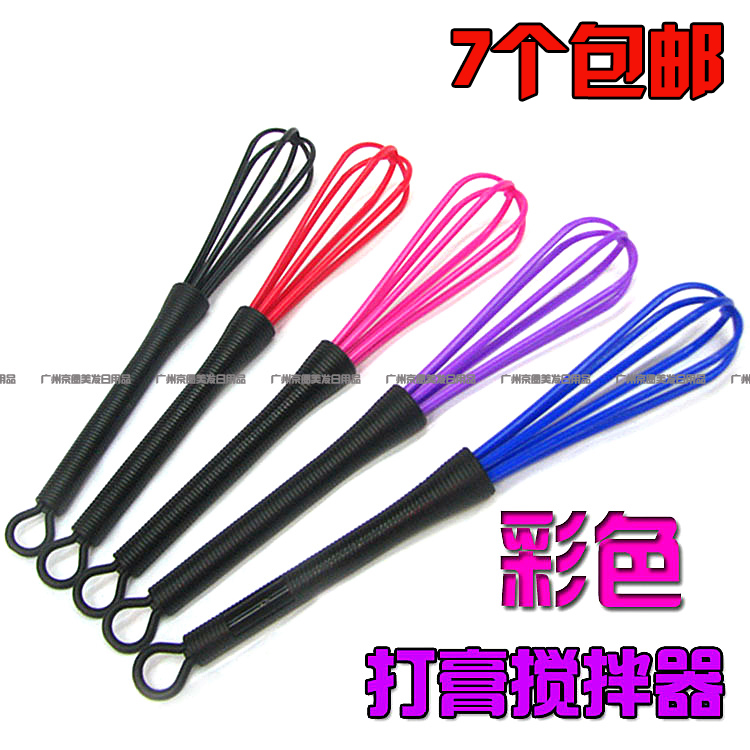Hair Salon Manual Stirrers Mehor Supplies Plastic Colored Eggbeater Whipped Cream Spoiler Sauerator Baking