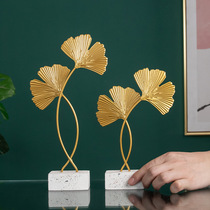 Nordic minimalist light extravaganza Tortoise Back Leaves leaf Ginkgo Metal Iron Art Pendulum Pieces Home Living Room Wine Cabinet Hyun Guan Decoration